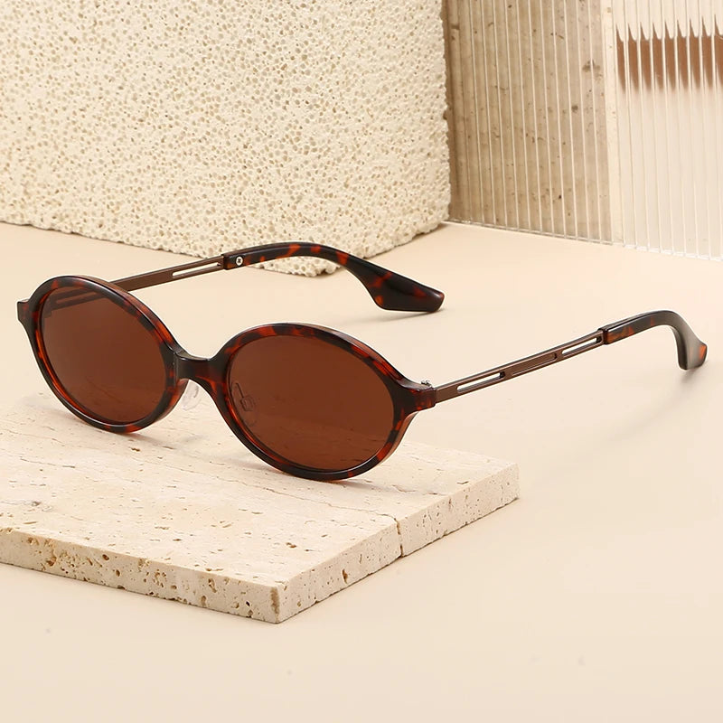 Adira Retro Oval Sunglasses